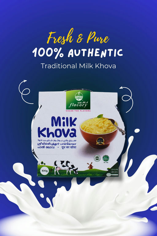 Flavory Authentic Srivilliputhur Milk Khova, Rich & Creamy Indian Sweet, 100g