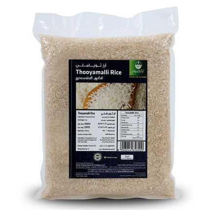 Flavory Thooyamalli Rice, Pure & Natural Traditional Rice, Rich in Fiber & Nutrients, 1kg