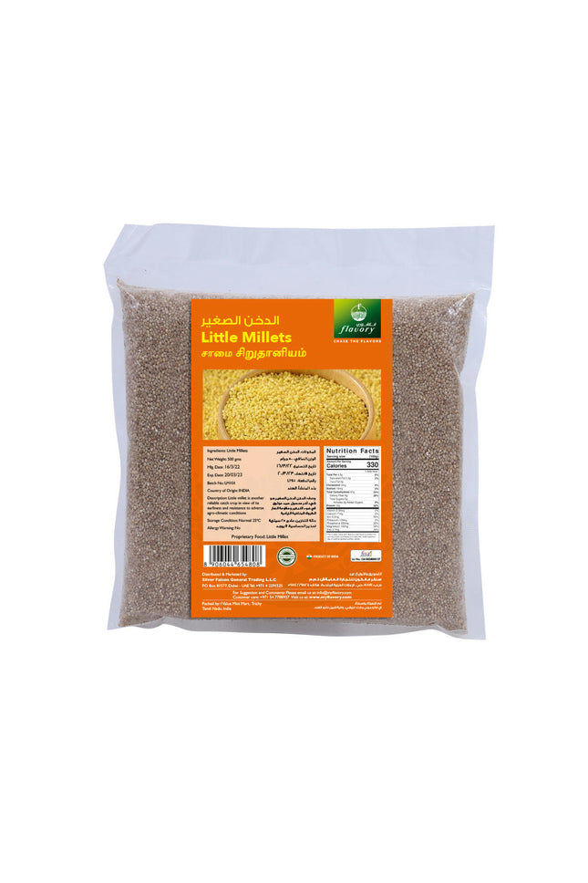 Flavory Little Millet (Saamai), Pure & Natural Whole Grain, High in Fiber & Nutrients, 500g