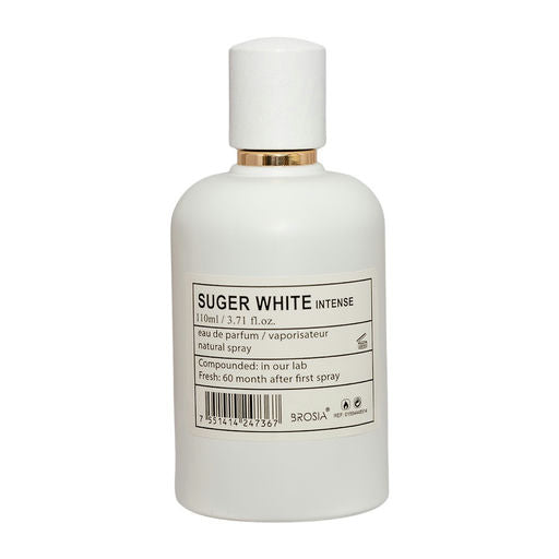 Brosia Suger White Intense EDP 100ml for Men – Spicy & Woody Perfume with White Pepper, Nutmeg & White Cedar – Long-Lasting Eau de Parfum