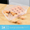 Buy and Bill 2-Pack Egg Storage Box – 24-Egg Capacity Covered Holders with Lid, Stackable, BPA-Free Egg Trays for Refrigerator Organization