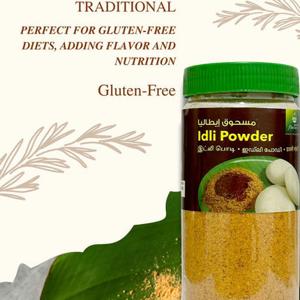 Flavory Idli Milagai Podi, Authentic South Indian Spice Blend, Gluten-Free & Flavorful, Perfect for Idlis and Dosas, 250g