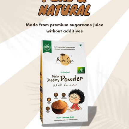 Flavory Palm Jaggery (Karupatti) Powder, Pure & Natural Sweetener, 500g